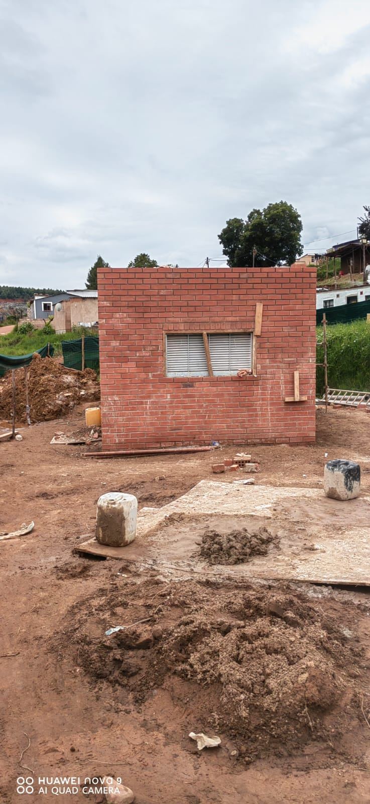 Completed brick pump house
